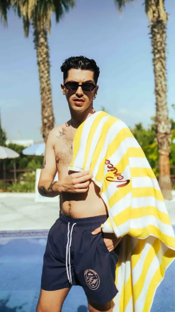 Bañador azul hombre